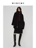 HIDEMI 甄选色织格纹羊毛拉链伞状极简廓形设计感大衣外套 商品缩略图1