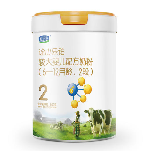 君乐宝诠心乐铂奶粉2段800g 商品图0