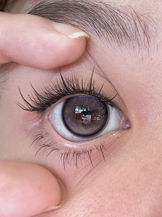 putata 凝灰紫雾 年抛 两片 14.5mm 参考着色 13.9mm 基弧 8.6 含水 38% 韩国进口 商品图3