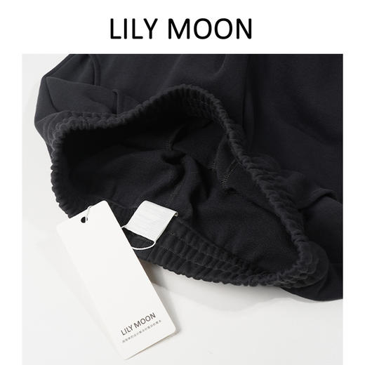 LILYMOON秋季修身香蕉裤松弛解构设计感垂感弯刀阔腿裤慵懒卫裤 商品图4