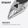 星期六金属感褶皱镂空闪钻平底单鞋SSC3111356 商品缩略图12