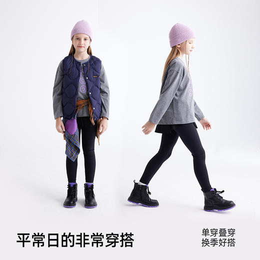 【更浑厚的棉T “260g甄糕棉”】儿童百搭植绒印花T恤 PQTX2420 商品图3