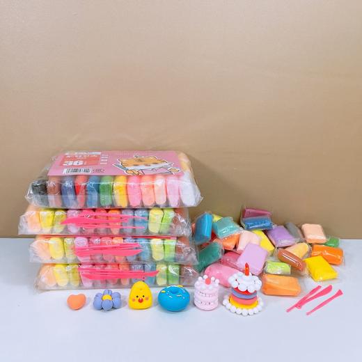福利品儿童手工108袋超轻粘土，36色种颜色，独立包装，无异味，不稀不粘手！ 商品图6
