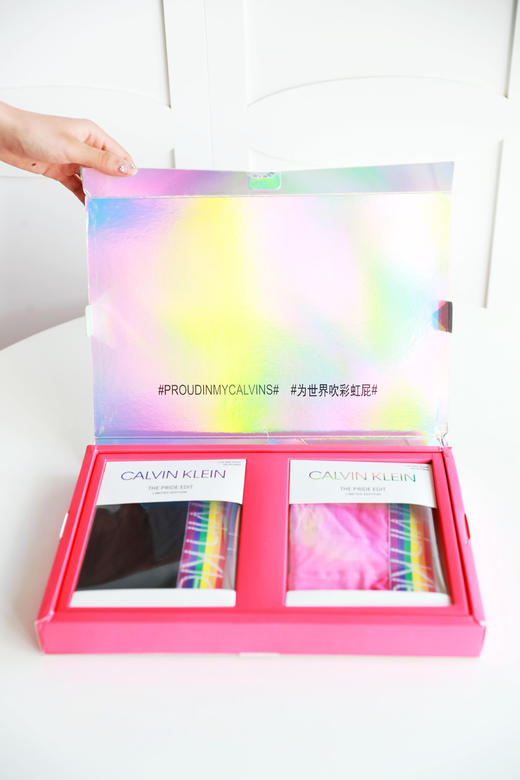 原盒出口！氛围性感小内内。一盒含2条の字母提花平角内裤A082358 商品图1