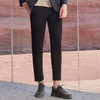 半身缘男裤 秋季柔顺挺括有型印花时尚大方皮标小西裤253101M37603414 商品缩略图0
