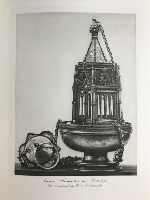 重10公斤巨册特装本！1911年 英国金银器工艺品图史（全2卷） 1500余幅文内插图 76幅整页版画插图 真皮精装8开 商品图12