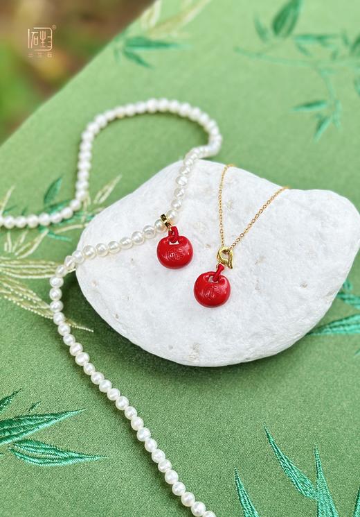 朱砂如意万能扣珍珠/钛钢链套组 商品图0