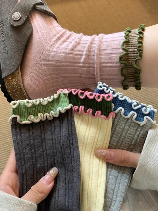 <曾小咸推荐> 多巴胺撞色少女袜  商品图4