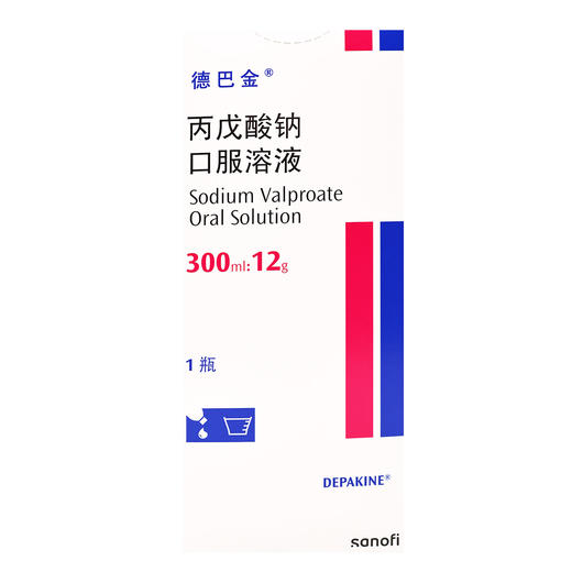 德巴金,丙戊酸钠口服溶液(无糖型)【300ml:12g*1瓶】杭州赛诺 商品图3