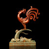 宇达青铜摆件 十二生肖鸡《金鸡报晓春常在》创意装饰 家居工艺摆件  高39.5cm 商品缩略图2