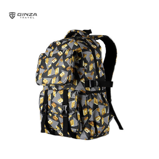 银座印花双肩休闲背包学生书包B20056系列 商品图5