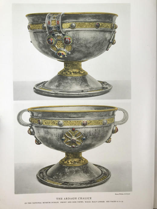 重10公斤巨册特装本！1911年 英国金银器工艺品图史（全2卷） 1500余幅文内插图 76幅整页版画插图 真皮精装8开 商品图3