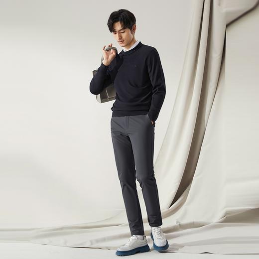 【高端系列】柒牌圆领毛衣男2024冬季新款时尚休闲舒适百搭针织衫	127Y70870 商品图3