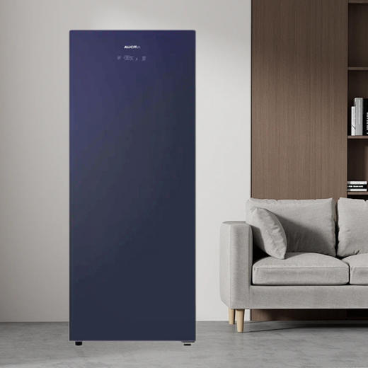 澳柯玛 立式客厅柜BD-136WH晶韵蓝 超大抽屉 风冷无霜  72小时发货 商品图0