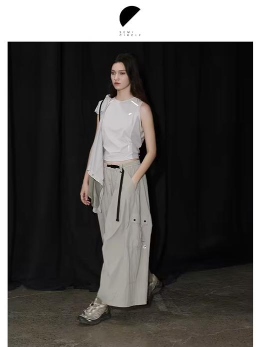 半圆/D24202356/凉凉休闲裤阔腿裤 商品图1