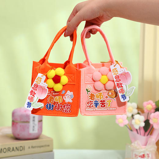 教师节礼品毛毡手提袋礼品袋伴手礼感恩谢师小朋友节日礼物送老师 商品图0