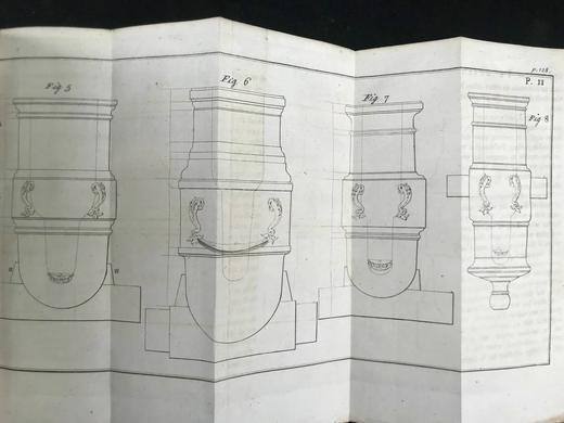 1757年 英国伍尔维奇皇家军事学院 约翰·穆勒《炮兵论著：火药与火器理论》 配多幅可展开原品版画插图 全真皮精装大32开 商品图14