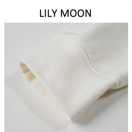 LILYMOON春秋款马吉圆领宽松卫衣松弛感休闲百搭宽松慵懒风开学 商品图3