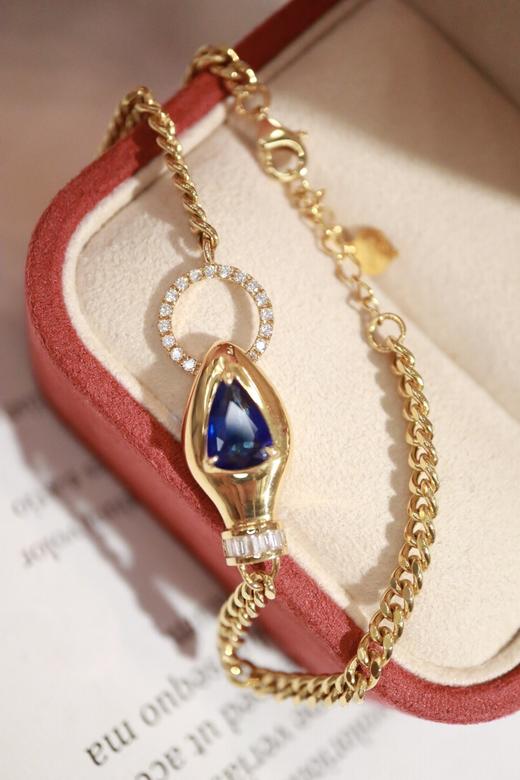 1.01ct 蓝宝石手链 商品图2