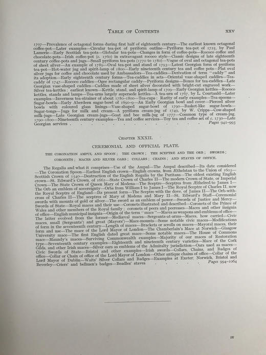 重10公斤巨册特装本！1911年 英国金银器工艺品图史（全2卷） 1500余幅文内插图 76幅整页版画插图 真皮精装8开 商品图7