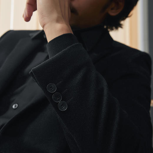 【毛料单西】柒牌西服男士商务正装秋冬新款面试新郎结婚西装外套	127C70490 商品图2