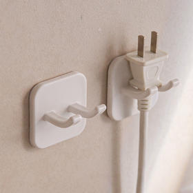 【白色 2个装】娜家插头挂钩