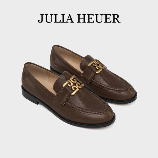 Julia Heuer 饰扣平跟乐福鞋 商品图0