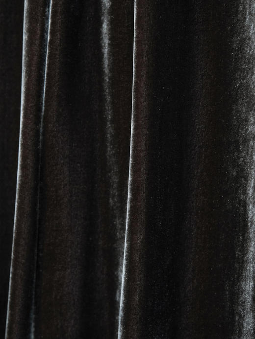 盛唐婧 |新中式丝绒阔腿裤-咖色 商品图4