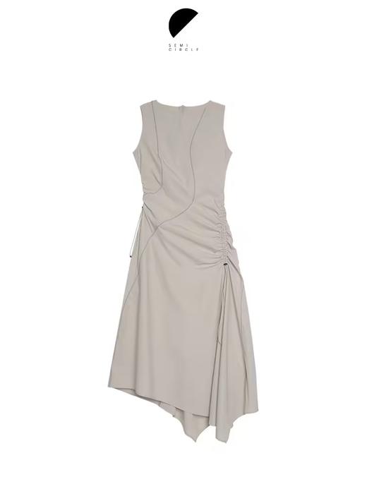 半圆/D24201318/收腰不规则背心连衣裙 商品图4