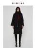 HIDEMI 甄选色织格纹羊毛拉链伞状极简廓形设计感大衣外套 商品缩略图0