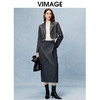 VIMAGE纬漫纪秋季新款时尚气质纯色百搭显瘦长裙半身裙V2206809 商品缩略图1