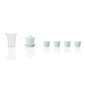 小罐茶踏清风·马蹄盖碗套组2024年中秋新品