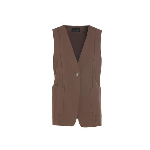 乔万尼马甲女款新款春秋复古设计通勤休闲EM3H390 商品图4