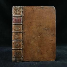 1757年 英国伍尔维奇皇家军事学院 约翰·穆勒《炮兵论著：火药与火器理论》 配多幅可展开原品版画插图 全真皮精装大32开