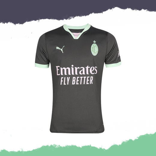 小李子PUMA彪马24-25赛季AC米兰第二客场球迷版球衣成人775031 03 商品图4