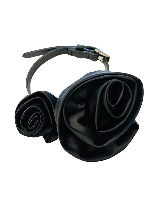 【暗夜玫瑰】优雅黑玫瑰绑带Choker项链 商品图4