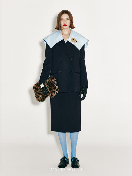 【星海罗盘】抽象花片设计肌理金色胸针 商品图1