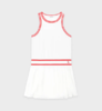 Sporty & Rich - SRC Phoebe Dress - White/Bright Red - 女装 - 连身裙 - 白色 商品缩略图0