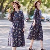 棉麻风全棉碎花，新中式连衣裙HR-SYY2403 商品缩略图2