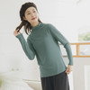 皇家丽美半高领长袖T恤女叠穿弹力打底衫时髦内搭上衣SZ2636 商品缩略图1
