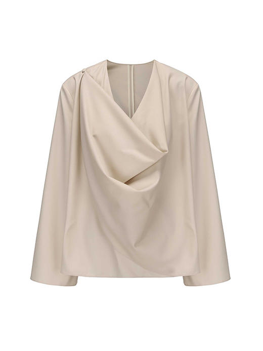 【遗忘河流】荡领设计精纺绵羊毛上衣 商品图4