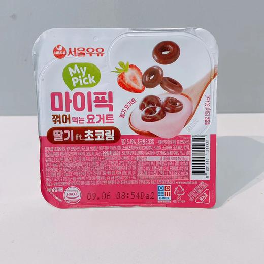 寿尔草莓味巧克力圈乳饮品120g 商品图0