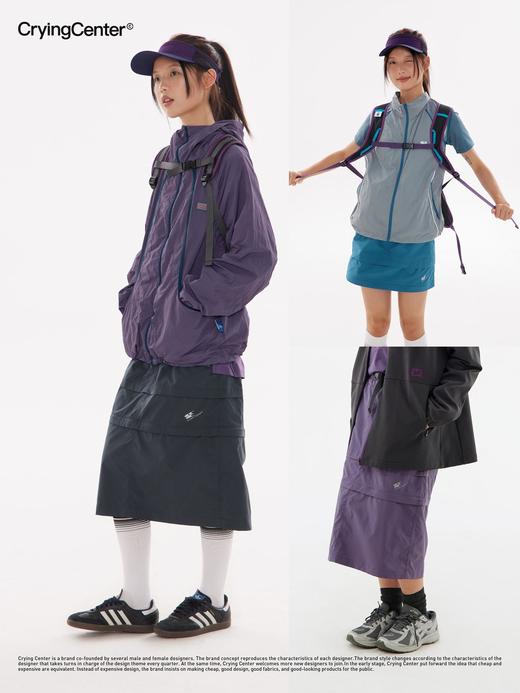 CryingCenter 三色拼接可拆卸工装裙 哭喊中心 商品图0