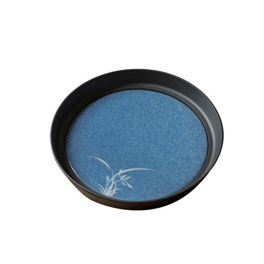 茶香记 洒蓝兰花壶承陶瓷干泡盘小茶桌古雅卓丽文人气韵素净茶盘 商品图4