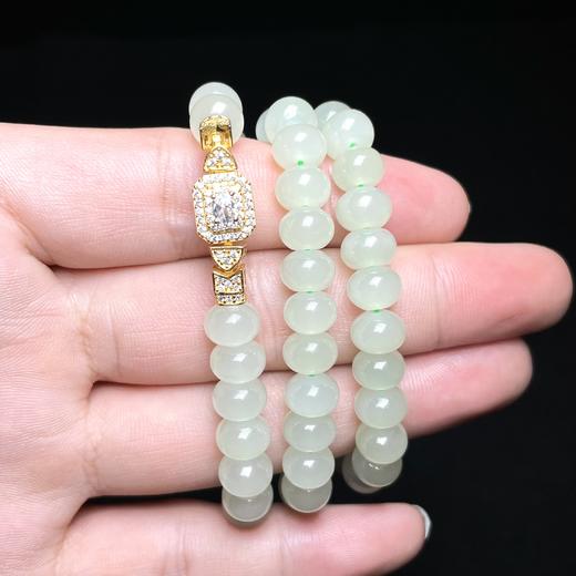 玉美人菲菲/S925和田玉项链约6*8mm 商品图0