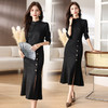 复古修身，新中式暗花旗袍裙连衣裙HR-SYY2376-2 商品缩略图1