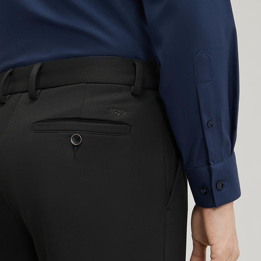 【复合绒】柒牌男装休闲裤男秋冬新品商务百搭保暖修身直筒长裤子	127H70720 商品图2