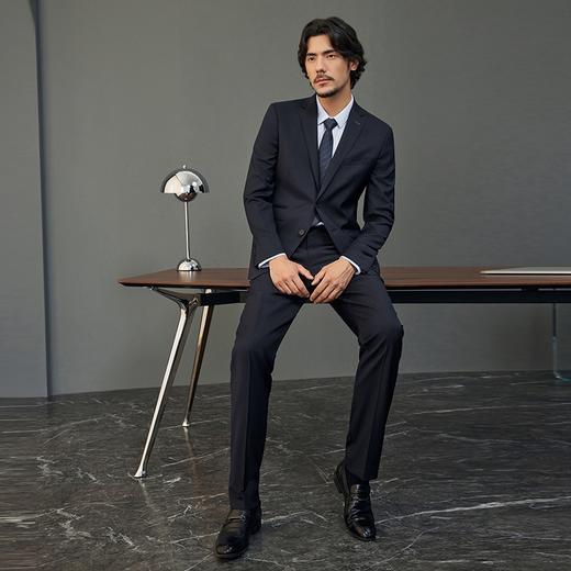 【婚礼季/毛料套西】柒牌西装男士套装商务正装秋季新款面试新郎结婚礼服	127C71110 商品图3