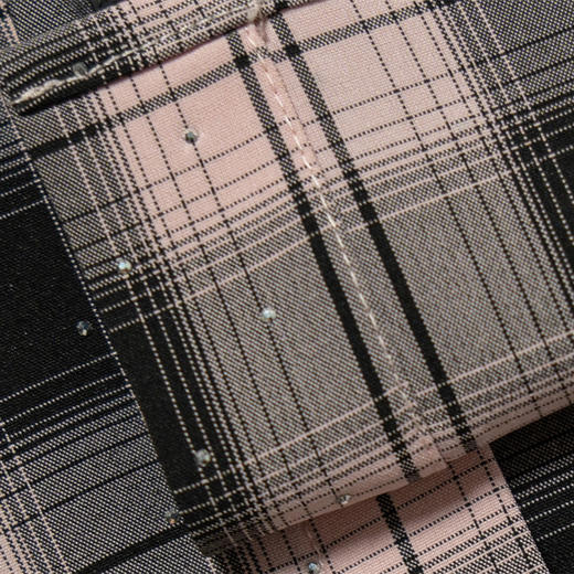 YKYB秋季新款百搭休闲格子烫钻长袖衬衫女2025潮流上衣 商品图5