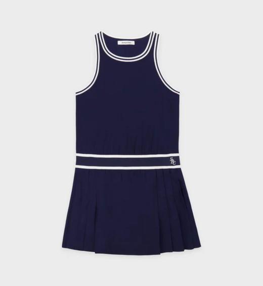 Sporty & Rich - SRC Phoebe Dress - Navy/White - 女装 - 连身裙 - 深蓝色 商品图0